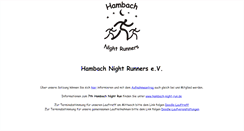 Desktop Screenshot of hambach-night-runners.de