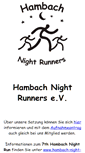 Mobile Screenshot of hambach-night-runners.de